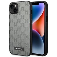 KARL LAGERFELD Zaštitna futrola Saffiano Mono Metal Logo, za iPhone 14 Plus 6,7", siva